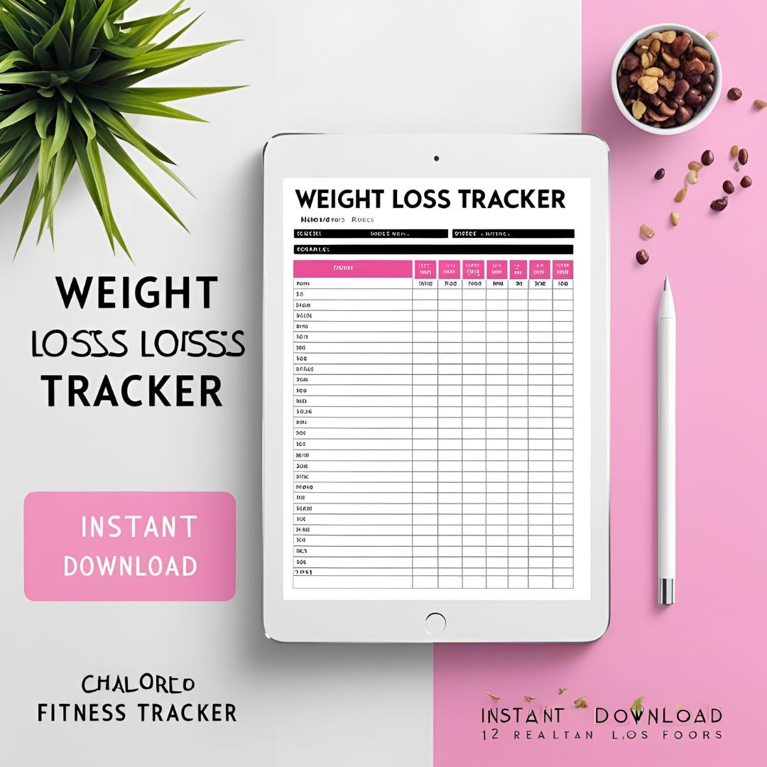 Weight Loss Tracker | Weight Loss PDF | Weight Tracker | Instant Download | Fitness Tracker | Calories Calculator