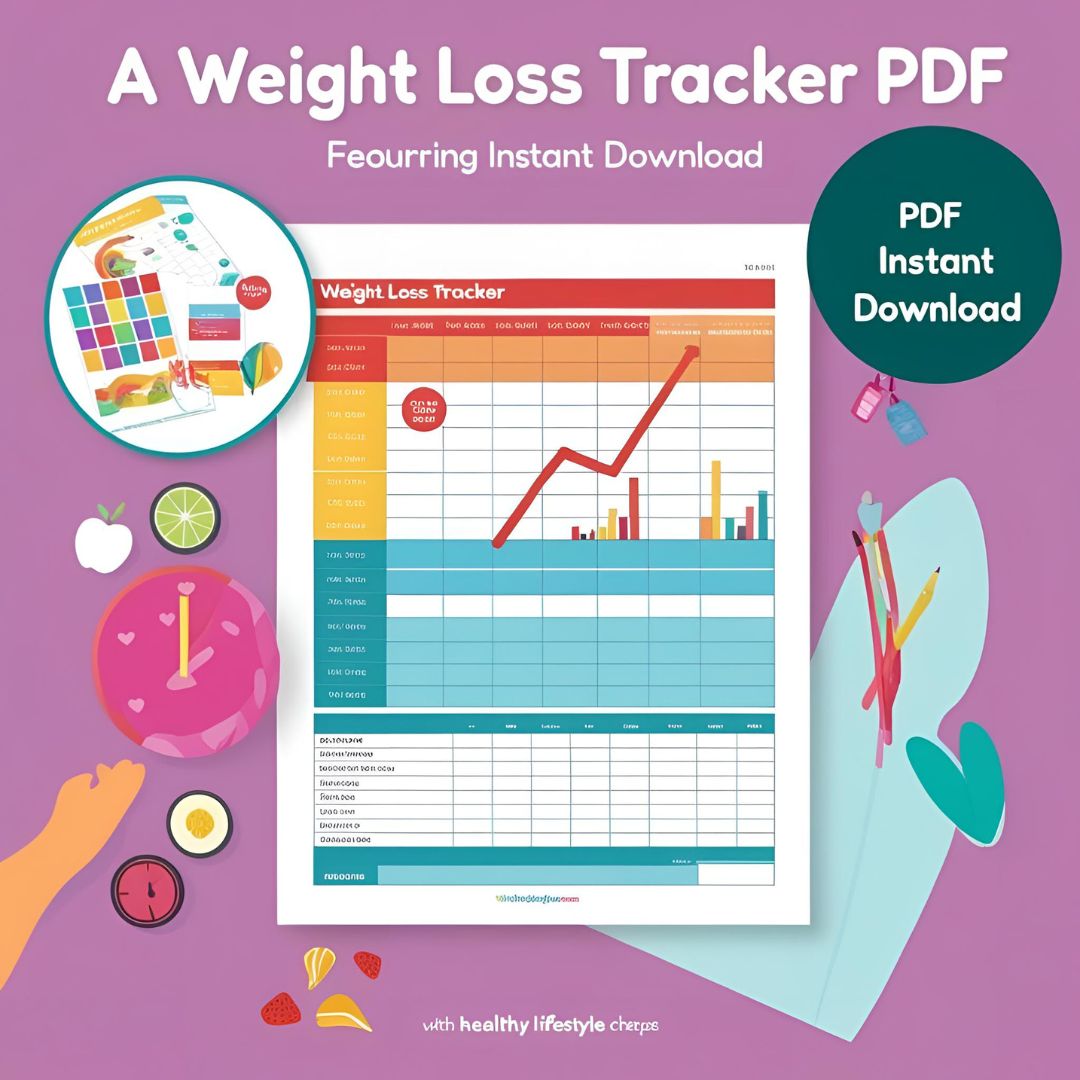 Weight Loss Tracker | Weight Loss PDF | Weight Tracker | Instant Download | Fitness Tracker | Calories Calculator