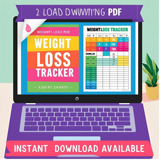Weight Loss Tracker | Weight Loss PDF | Weight Tracker | Instant Download | Fitness Tracker | Calories Calculator